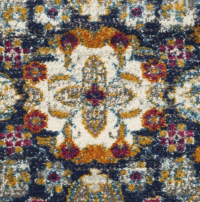 Rug Culture Babylon 202 Blue Rectangle Rug - The Flooring Guys