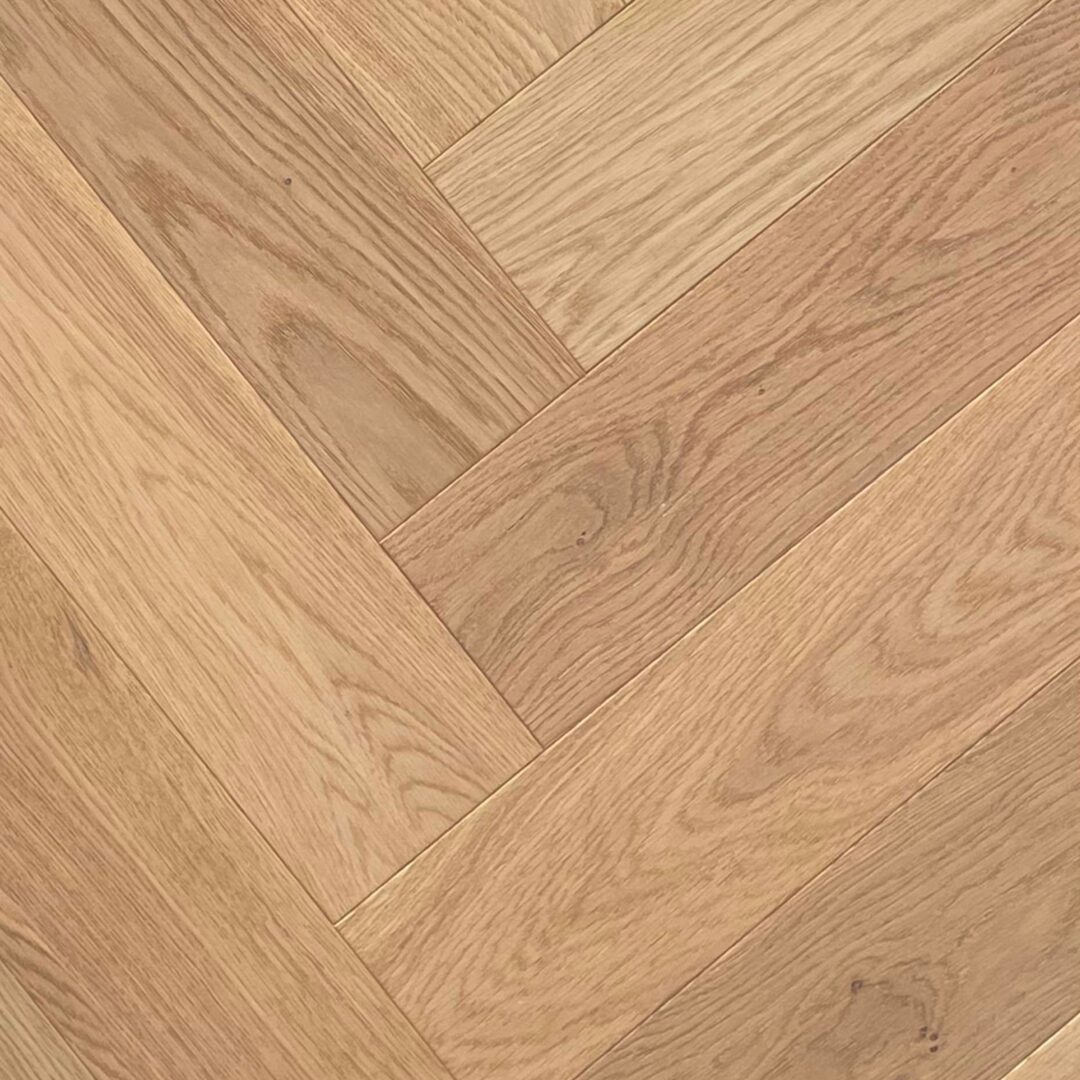 Engineered Herringbone Oak Timber Hardwood Flooring - Natural