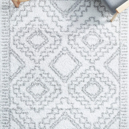 Rug Culture Casablanca Fez White Rectangle Rug