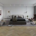 Pallas Champagne Oak Herringbone Hybrid Flooring