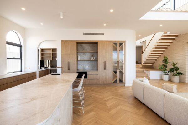 Wonderwood Herringbone Light Neutral Engineered Timber Flooring