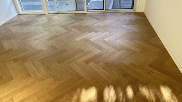 iDesign Herringbone Coral Sand Engineered Timber Flooring