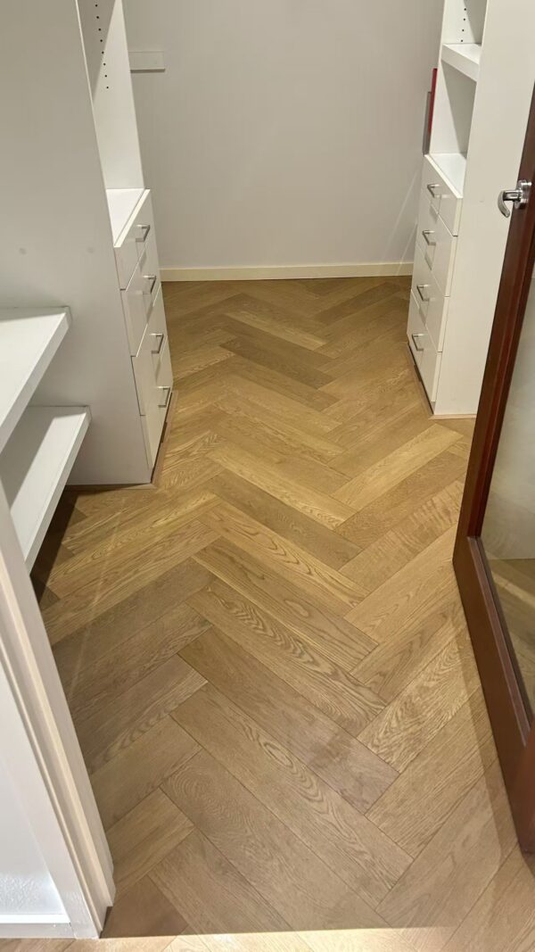 iDesign Herringbone Coral Sand Engineered Timber Flooring