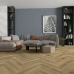 Pallas Natural Oak Herringbone Hybrid Flooring