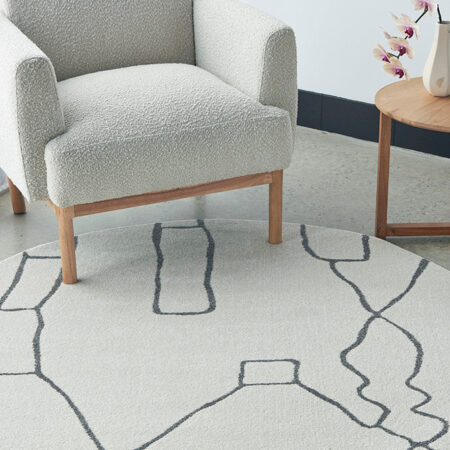 Rug Culture Paradise Amy Grey Round Rug