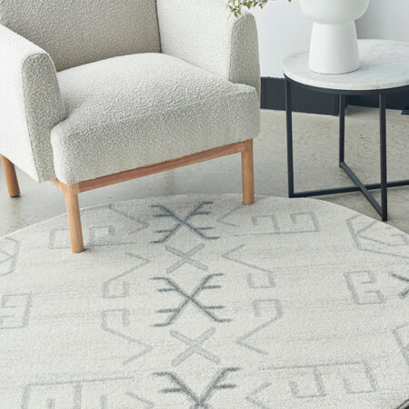 Rug Culture Paradise Cala Grey Round Rug