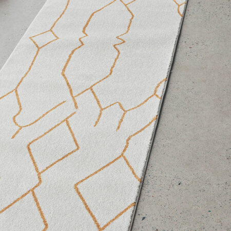 Rug Culture Paradise Ivy Gold Runner Rug