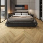 Aqua Wood Plus Natural Oak Laminate Herringbone Flooring