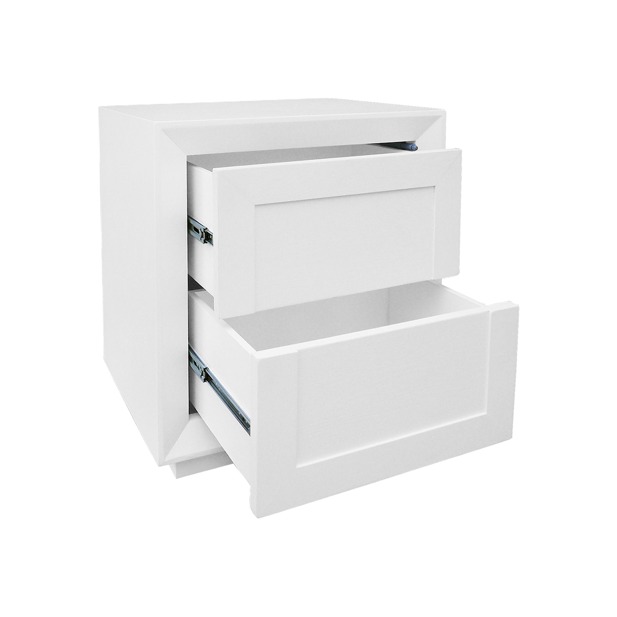 Balmain Oak Tall Bedside Table White The Flooring Guys