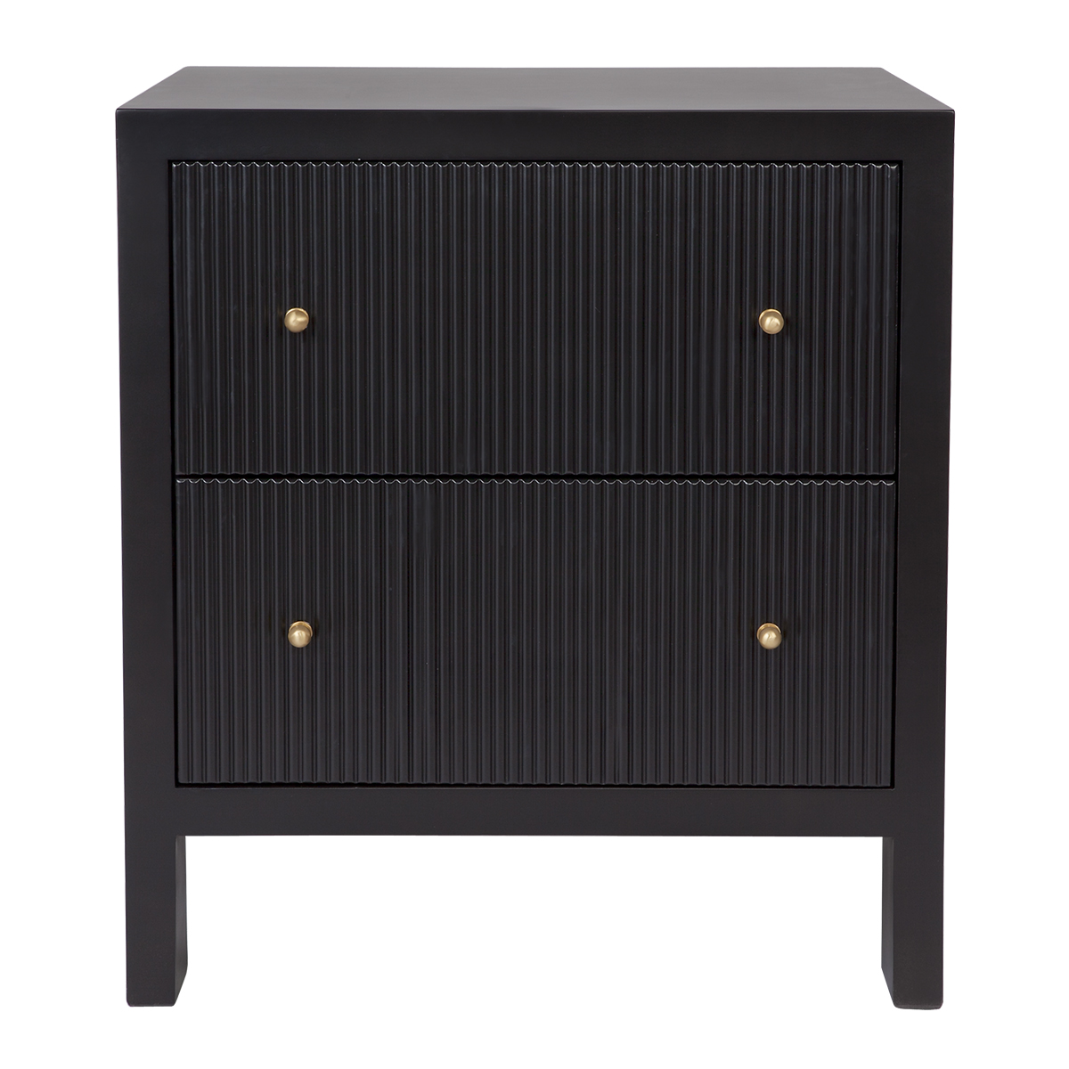 Ariana Bedside Table Large Black The Flooring Guys