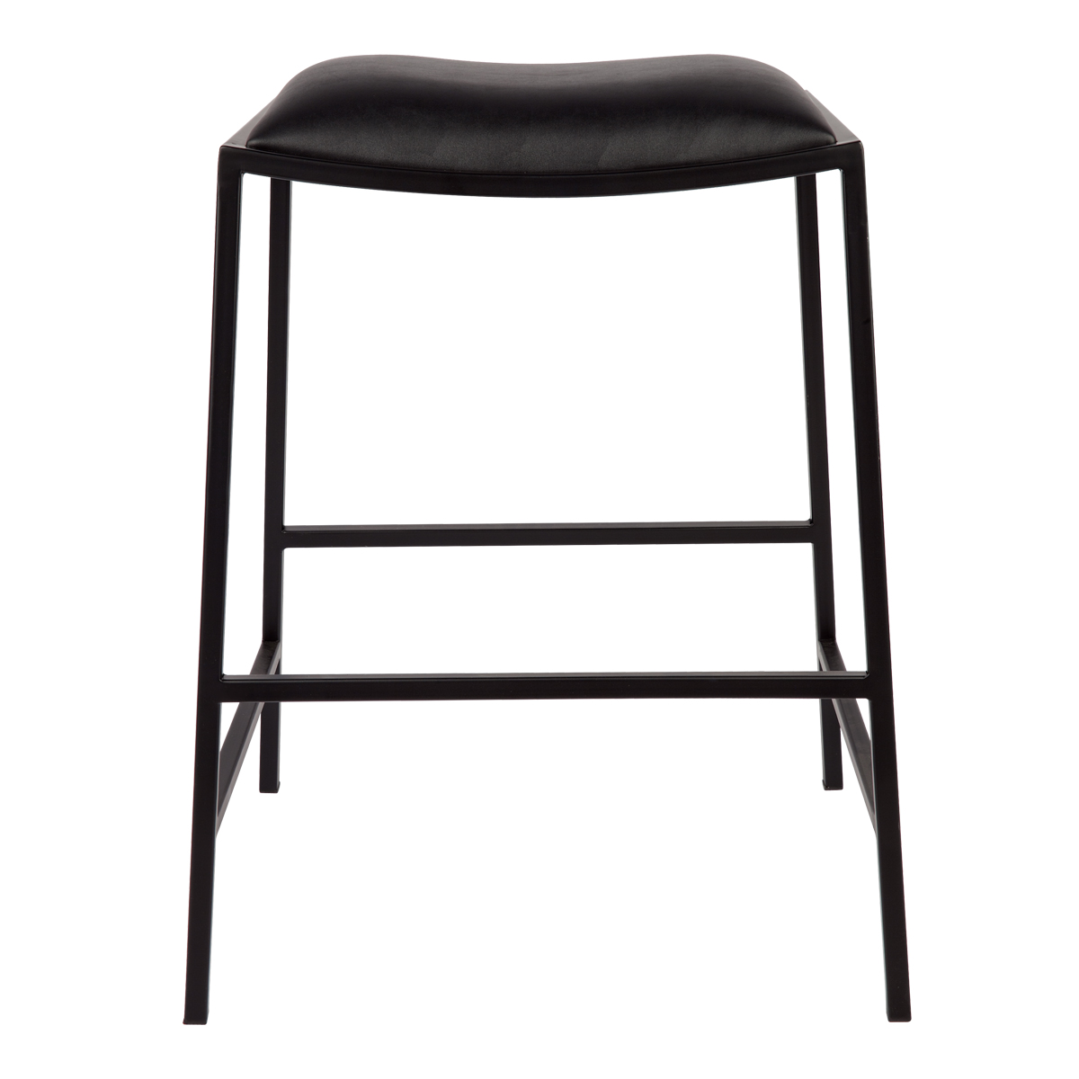 Kai Black Kitchen Stool Black Vegan Leather The Flooring Guys