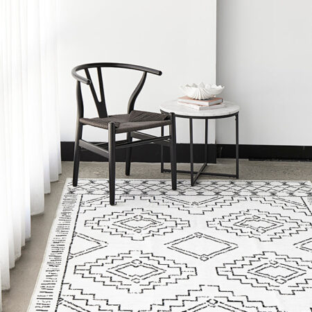 Rug Culture Kindred Leeroy White Rug