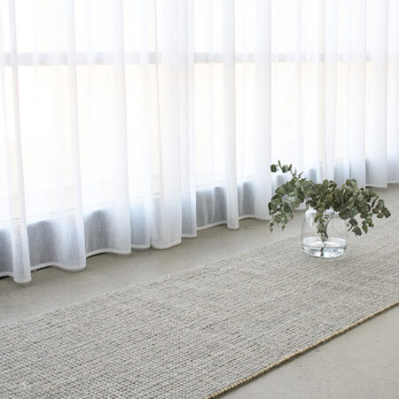 Rug Culture Madras Parker Dove Runner Rug