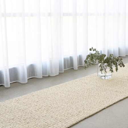 Rug Culture Madras Parker Cream Runner Rug