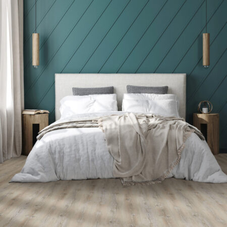 Kenbrock SmartDrop Ultimate Cracked Limed Oak Vinyl Plank Flooring Scene