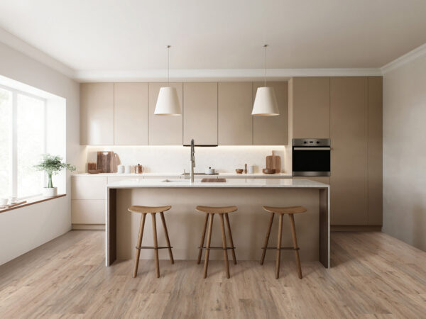 Kenbrock SmartDrop Ultimate Feature Walnut Vinyl Plank Flooring Scene