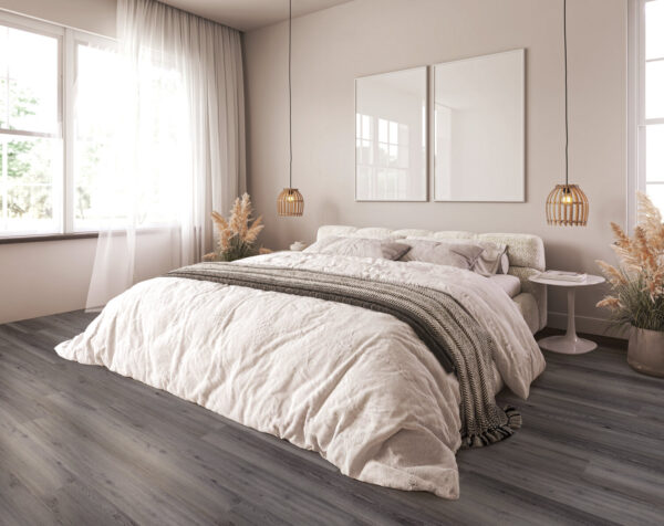 Kenbrock SmartDrop Ultimate Iridium Oak Vinyl Plank Flooring Scene
