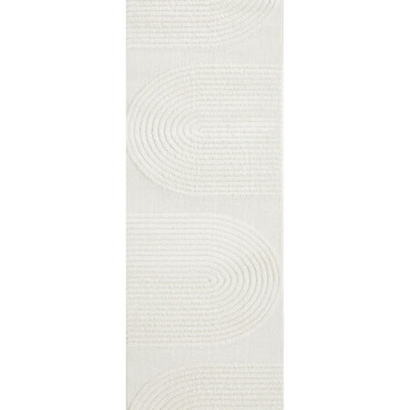 Rug Culture Lotus Abbey White Runner Rug