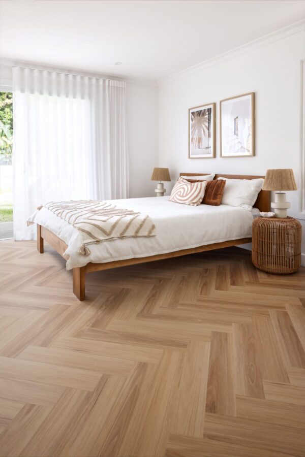 Preference Easi-Plank SPC Natural Blackbutt hybrid flooring herringbone