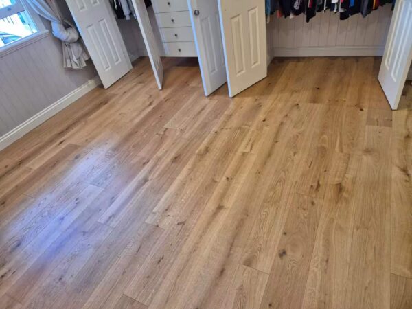 Prestige Oak Avola Natural engineered flooring in a room setting