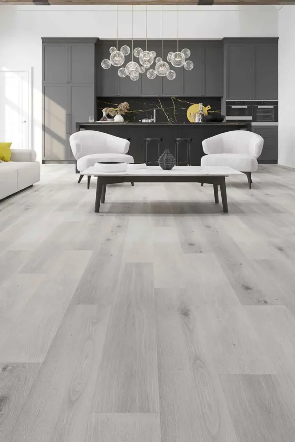 Riverhill Elegant Snow Grey Hybrid Flooring