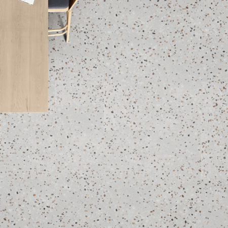 Godfrey Hirst Olympus Stone Shoreline Terrazzo vinyl plank flooring