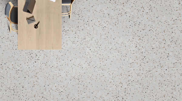 Godfrey Hirst Olympus Stone Shoreline Terrazzo vinyl plank flooring