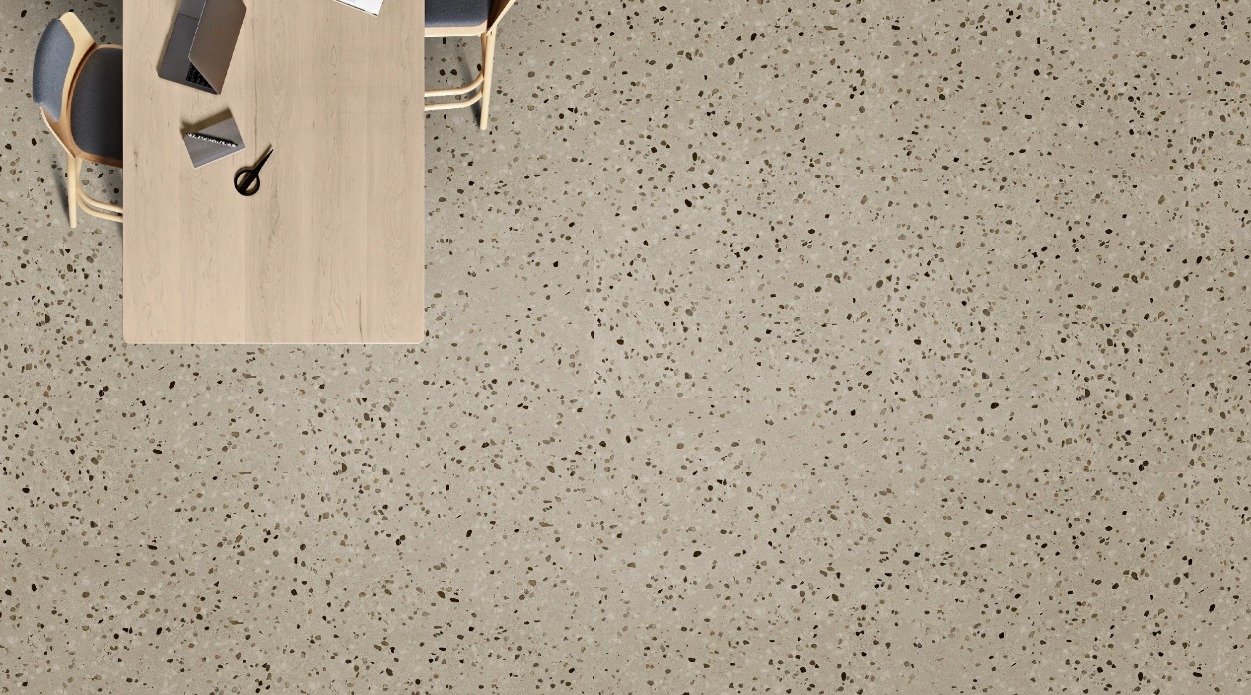 Godfrey Hirst Olympus Stone Mineral Terrazzo vinyl plank flooring