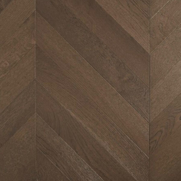 De Marque Oak Chevron Dark Brown Engineered Timber Flooring