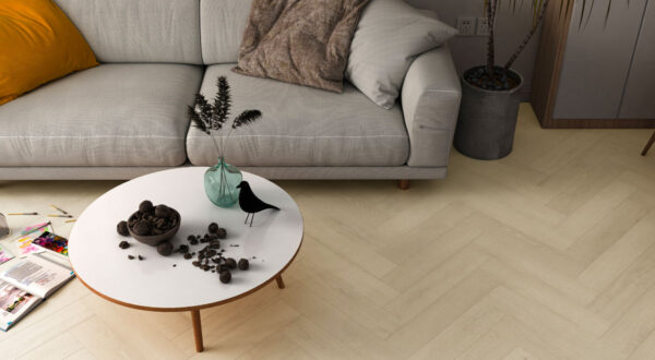 Clever Choice Shield Everlast Sand Dollar Herringbone Laminate Flooring