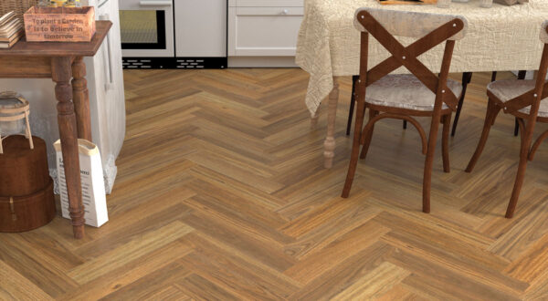 Clever Choice Shield Everlast Atlantic Spotted Gum Herringbone Laminate Flooring