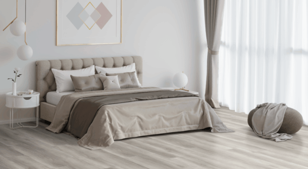 Clever Choice Touch Neptune high gloss hybrid flooring laid in a residential interior