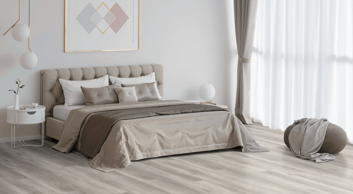 Clever Choice Touch Neptune high gloss hybrid flooring laid in a residential interior