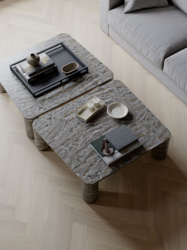 Wonderwood Herringbone Antique White Engineered Timber Flooring Scene