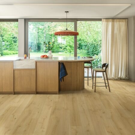 Quick-Step Impressive Almond oak Laminate Flooring Scene