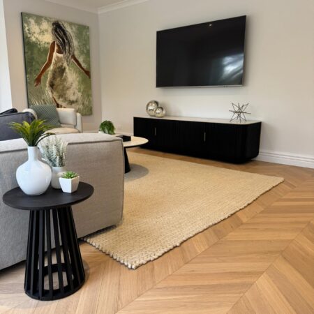 Wonderwood Chevron Mellow Beige Engineered Timber Flooring