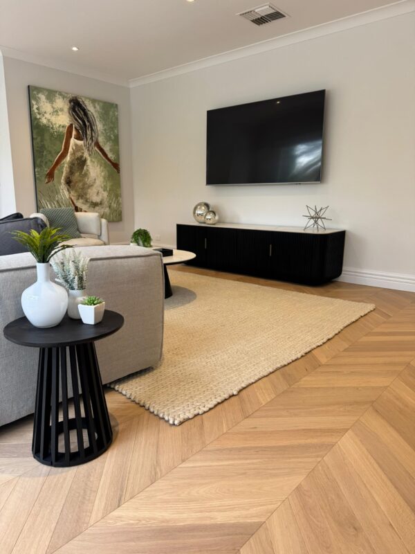 Wonderwood Chevron Mellow Beige Engineered Timber Flooring