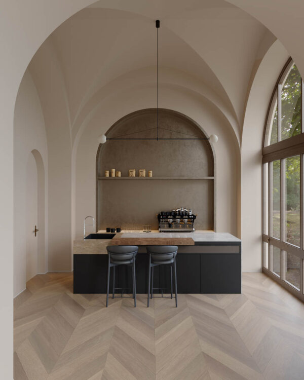 Wonderwood Chevron Terrace Grey Engineered Timber Flooring