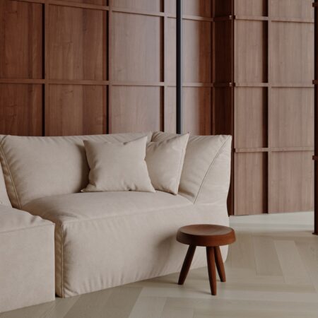 Wonderwood Ash Herringbone Le Blanc Engineered Timber Flooring