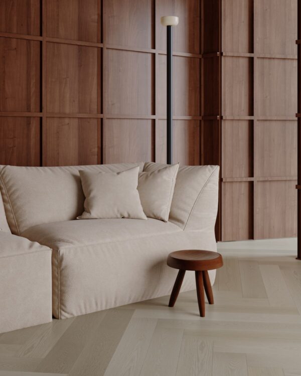Wonderwood Ash Herringbone Le Blanc Engineered Timber Flooring