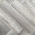 HTT Obsidian Herringbone Estate Grey Oak Hybrid Flooring