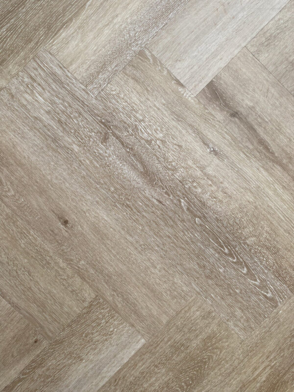 HTT Obsidian Herringbone Night Wind Hybrid Flooring
