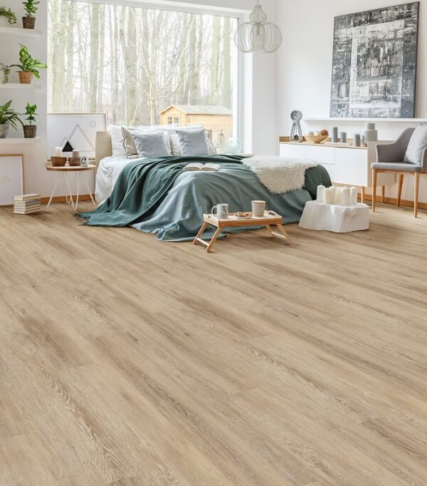 Decoline River Collection Sandy Vinyl Flooring Scene