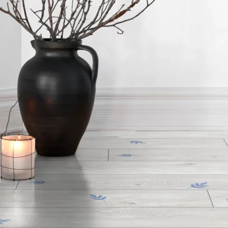 Villeroy & Boch Heritage Blue Leaf Laminate Flooring Scene