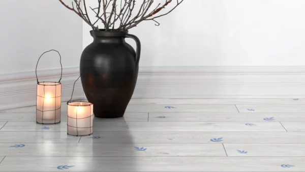 Villeroy & Boch Heritage Blue Leaf Laminate Flooring Scene