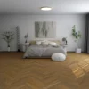 Ornato Herringbone Select Spotted Gum hybrid flooring scene