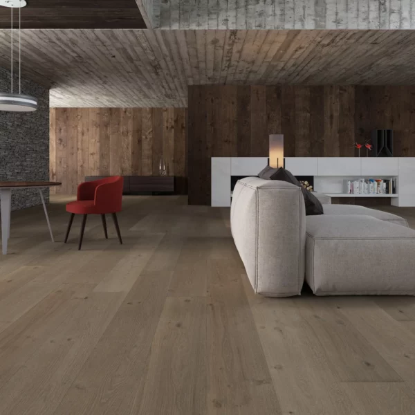 Swish Oak Natura Handcrafted Misty Quartz Engineered Flooring Scene