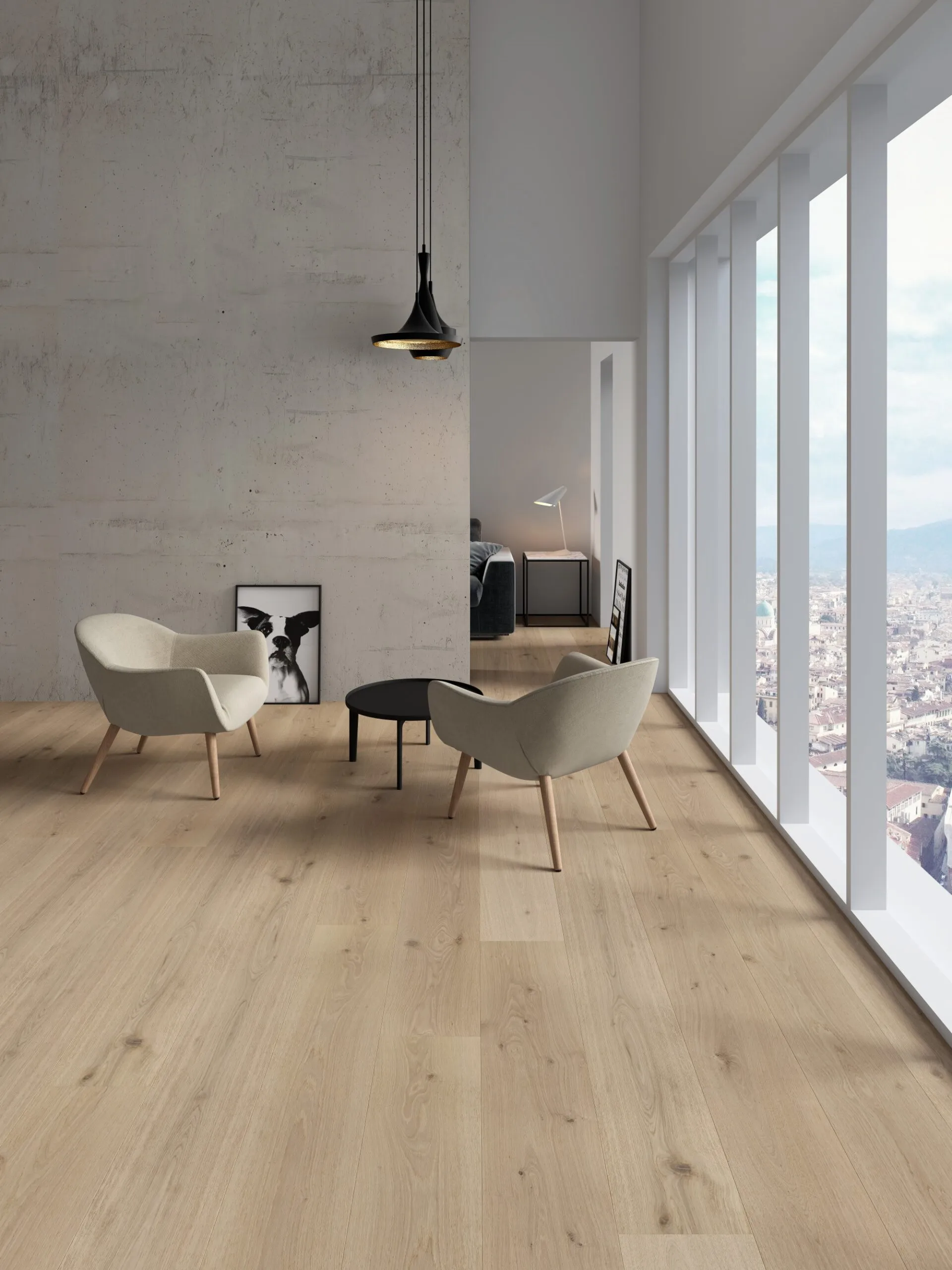 Swish Oak Natura Handcrafted Natural Canvas engineered timber flooring scene