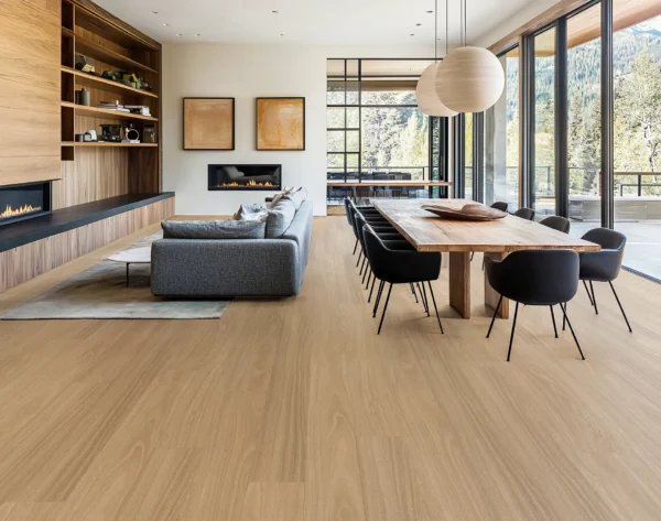 Aqua Stone 8.5 QLD Spotted Gum Hybrid Flooring Scene