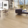 Aqua Stone 8.5 Shore hybrid flooring in a pet-friendly living room